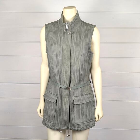 Worth Women's Olive Textured Vest - Picture 5 of 14